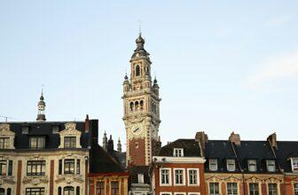 Clock tower in lille