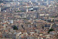 Panoramic city view of Marseille, France