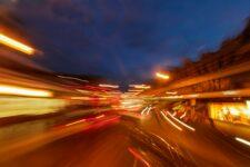 London streets at night